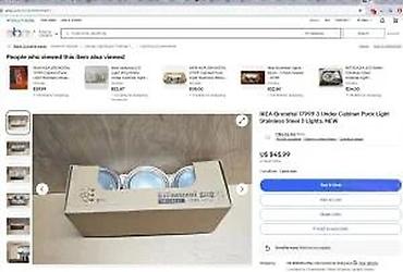 ikea lusteri i plafonjere: IKEA GRUNDTAL 17999 – set od 3 podkabinetske “puck” svetiljke - Tip — 8