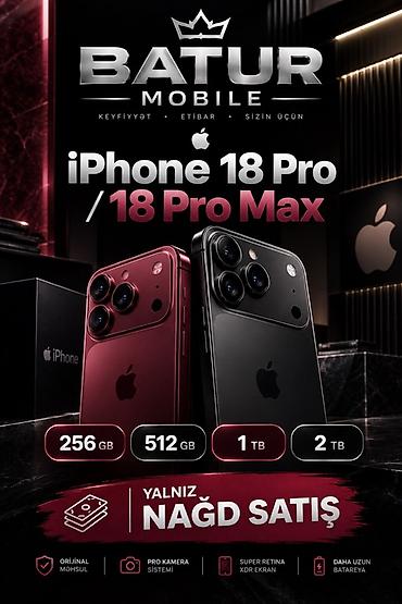ucuz planşetlər: IPhone 18 Pro, 256 GB, Qara — 1