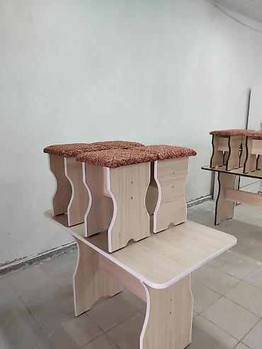 Кухонные столы и стулья: Кухонный стол и стул, Новый, Бесплатная доставка, цвет - Белый — 2