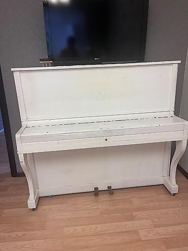 uşaq pianosu: Piano "Belarus", ağ rəngdə Belarus istehsalı olan akustik piano — 2