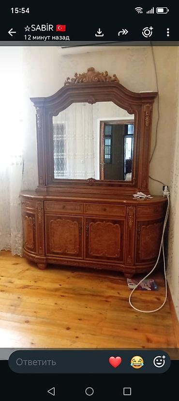 Klassik üslubda qonaq otağı üçün mebel dəsti - Material: təbii ağac