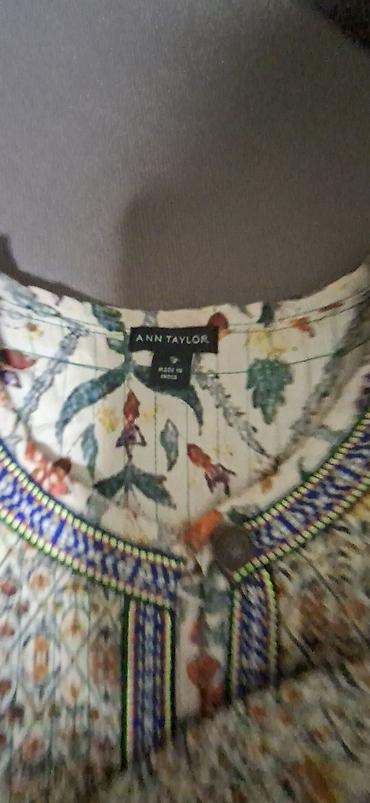 воротник: Жакет Ann Taylor с этническим принтом - Бренд: Ann Taylor (ярлык на — 5