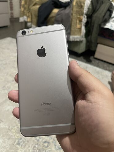 айфон 10 плюс цена в бишкеке: IPhone 6 Plus, Колдонулган, 16 ГБ, Space Gray, Коргоочу айнек, 85 %