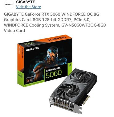 rtx 4060 ti qiymeti: Videokart Gigabyte GeForce RTX 4060, 8 GB, Yeni