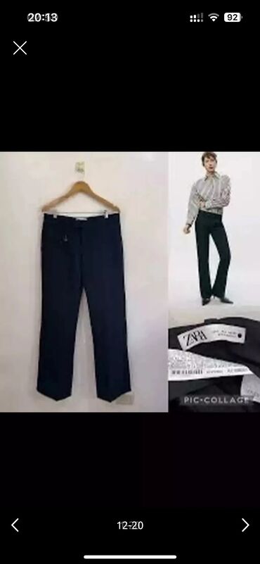 Zara premium collection, qara klassik şalvar Bir iki defe geyilib