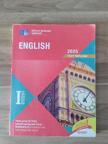 rm ingilis dili pdf 2025: Məhsul: “English 2025 Test Toplusu” – I hissə Nəşriyyat/İnstitut — 1