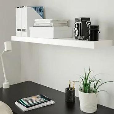 Ostali nameštaj: Zidna “lebdeća” polica – bela - Minimalistički dizajn sa skrivenim — 16