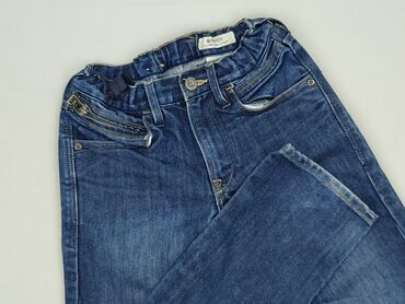 legginsy w paski biało czarne: Джинси, 10 р., 140, стан - Дуже гарний