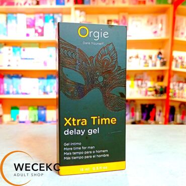 Товары для взрослых: Гель Xtra Time Delay Gel Orgie снизит чувствительность головки члена