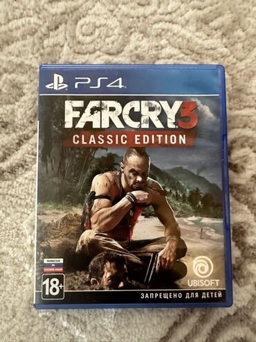 disk ps4: PlayStation 4 üçün Far Cry 3 Classic Edition oyunu. Bu, məşhur Far Cry