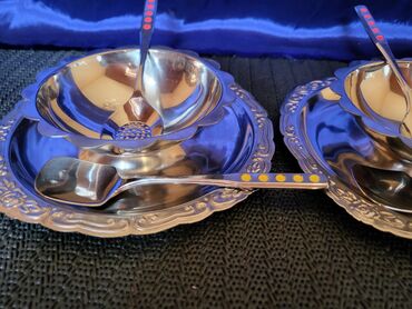 Kuhinjski setovi: Set nov za dvoje za poslastice 18/8.oznaka nerdjajuci celik iz — 6