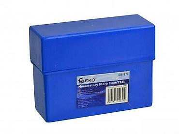 Setovi ručnog alata: Set čeličnih udarnih žigova – slova, 8 mm (A–Z + “&”), 27 delova — 4