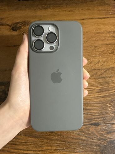 афон 8: IPhone 15 Pro Max, Б/у, 256 ГБ, Natural Titanium, Чехол, Кабель, Коробка, 89 %