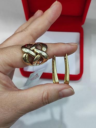 Серебряные наборы украшений: Серебряный Набор Италия Серебро с напылением жёлтое золото 925 пробы at lalafo.kg — 5 Серебряные наборы украшений: Серебряный Набор Италия Серебро с напылением жёлтое золото 925 пробы — 5