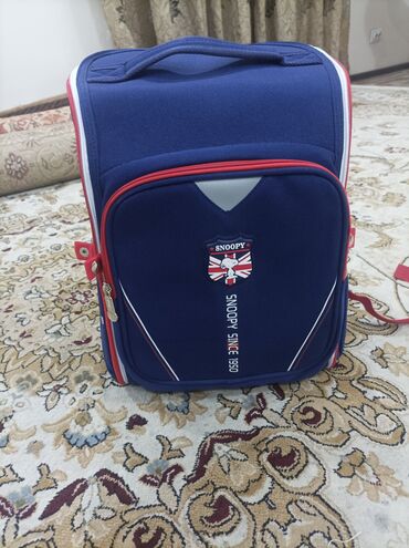 студия продажа: Школьный рюкзак snoopy в синем цвете водонепроницаемый материал