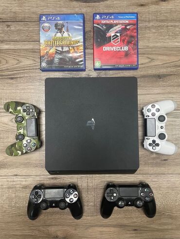 игры сони: Play Station 4 Slim 1TB (4 джойстика/геймпада) 2 игры в подарок 4