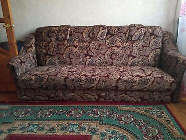ev al: Klassik üslubda yumşaq divan/ ÖRTÜK HƏDİYYƏ!!! - Parça: Qəhvəyi-bordo — 2