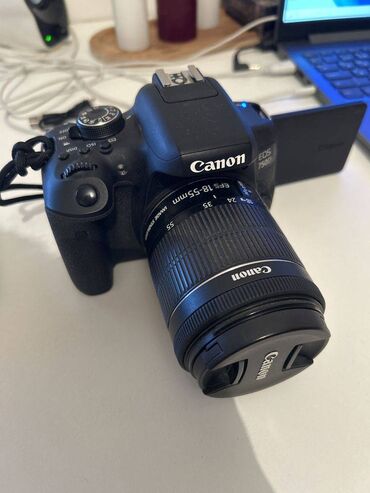 Canon eos 750D. Fotoaparat teze veziyyetdedir, demek olar