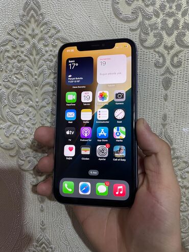 ayfon quba: IPhone 11, 128 GB, Deep Purple, Zəmanət, Face ID, Sənədlərlə