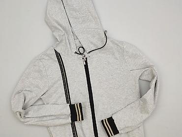 szara bluza pull and bear: Bluza z kapturem damska, rozmiar M — 1