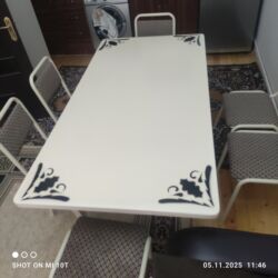 купить круглый стол в баку: Masa desti problemsiz 6 eded oturacaq acilmir ama boyukdu 190 azn