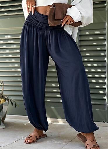 cargo: ✅Ženske široke pantalone sa naborima i širokim preklop-pojasom -✅1850 — 2