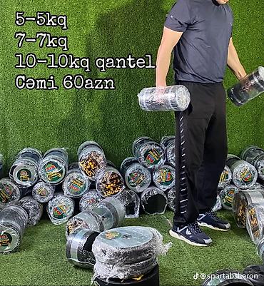 qantel ştanq: Vinil Qantellər, Çəki: 20 kq, Yeni — 2
