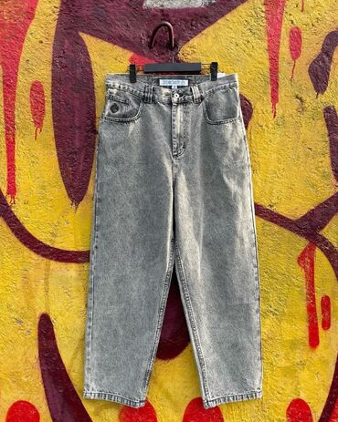 джинсы чёрные: Джинсы S (EU 36), цвет - Серый