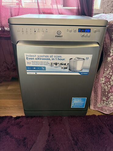 İnformatika: Qabyuyan maşın Indesit, Tam qabaritli (60 sm.), Quraşdırılan, İşlənmiş