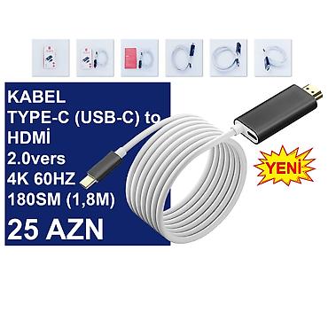planşet kabro: Type-C Kabellər ⭐Type-C (USB-C) to Display Port 1.2vers 1,8m 4K 60HZ – — 4