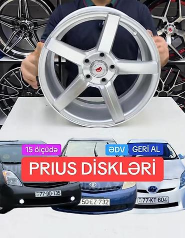 masın satısı: Toyota Prius üçün yüngül lehimli disk kolleksiyası - Uyğunluq: Toyota — 4