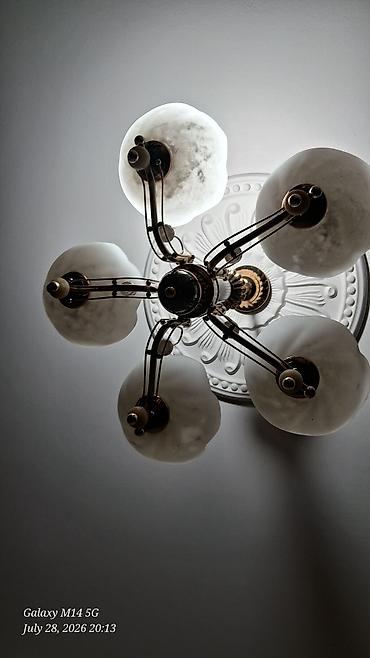 qril tava: Çılçıraq, 6 lampa, Şüşə — 2