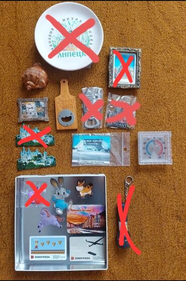 фонарики в Кыргызстан | ПЛАТЬЯ: Продаю, сувенирные магнитики. Фонарик, термометр и ракушку. Цены