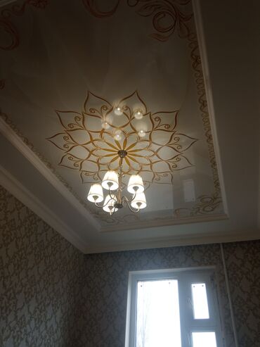 Натяжной потолок: Натяжной потолок Глянцевое, Матовое, 3D потолки Бесплатный замер, Гарантия, Монтаж — 9