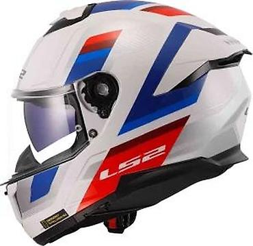 Oprema za bicikliste: LS2 Stream II integralna moto kaciga – bela sa sportskim — 14