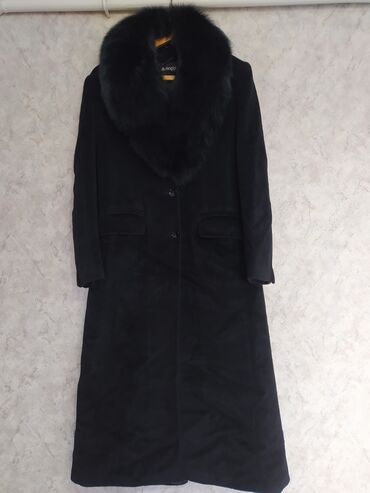 пальто черное: Пальто, Классика, Зима, Длинная модель, Двубортная модель, M (EU 38), L (EU 40)