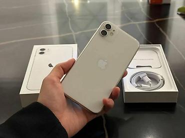 iphone cs max: IPhone 11, Б/у, 128 ГБ, Белый, Зарядное устройство, Чехол, Кабель, 78 % — 1