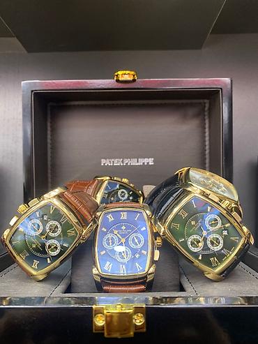Наручные часы: Patek Philippe üslubunda klassik qol saatları dəsti - Korpus: qızılı — 1