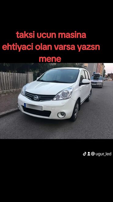 Nissan: Taksi ucun arendaya verilir depozit lazm deyl. normal surucu lazmdi