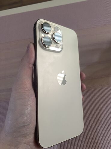 iphone 16 2 ci el: IPhone 16 Pro Max, 256 GB, Desert Titanium, Zəmanət, Face ID
