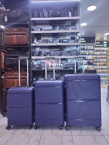 3-lü sərt korpuslu çamadan seti – bənövşəyi rəng - 3 ölçü: kabin at lalafo.az 3-lü sərt korpuslu çamadan seti – bənövşəyi rəng - 3 ölçü: kabin