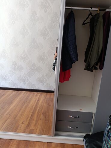 Шкафы-купе: Шкаф купе, С зеркалом, Другой материал — 9