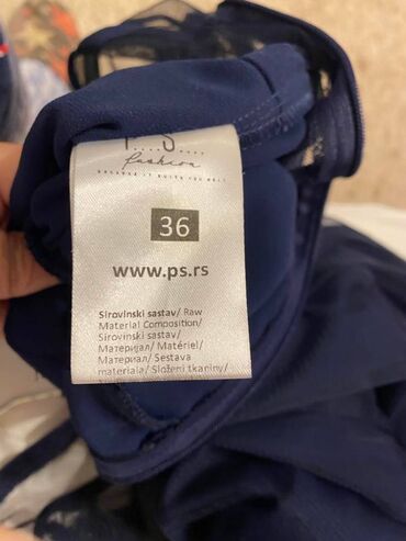Haljine: PS Fashion L (EU 40), bоја - Tamnoplava, Večernji, maturski, Kratkih rukava — 10