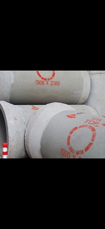 Бетон и бетонные изделия: Dəmir beton boru 1000diametr 2.5 hündürlük qoşa armator rezinli qiymət — 1