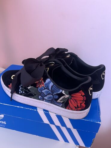 детские летние туфли: Туфли, Puma, Размер: 40, цвет - Черный, Б/у