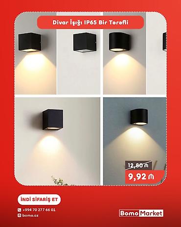 İşıqlandırma: Divar İşığı – IP65, bir tərəfli işıqlandırma - Model: divar tipli LED — 1
