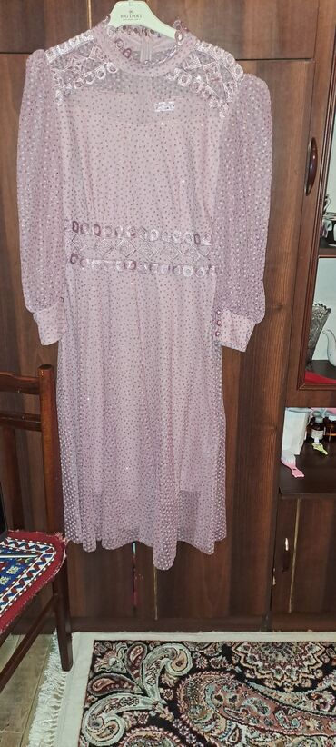 hicab donları: Вечернее платье, Миди, XL (EU 42)