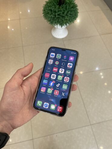 iphone x gəncə: IPhone X, 64 GB, Black Titanium, Simsiz şarj, Face ID