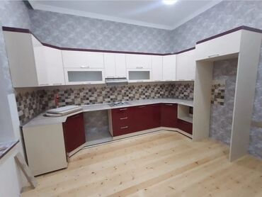 Sifarişlə mətbəx mebeli: Sifarişlə mətbəx dəsti, Özü çəkən petlələr, Mat laminat, Kredit yoxdur, Pulsuz çatdırılma — 23