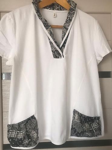 женский тумак: Футболка, Классическая модель, Турция, Трикотаж, Б/у, XL, 2XL — 3